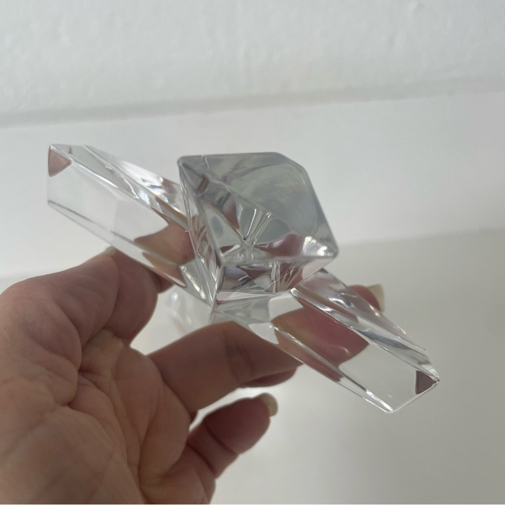 Bohemia Czech Republic 24% Lead Crystal Cross 7.5" tall, Teleflora Gift - Picture 7 of 9
